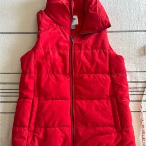 Old Navy Red Puffer Vest